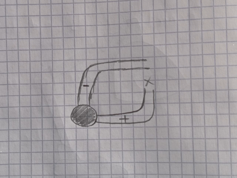 This is a Scheme of the circuit for the lamp drawing